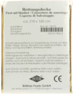RETTUNGSDECKE KFZ 160x210 cm gold/silber 1 St von B�ttner-Frank GmbH