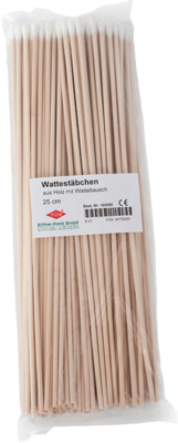 WATTEST�BCHEN Holz 25 cm m.Wattebausch 100 St von B�ttner-Frank GmbH