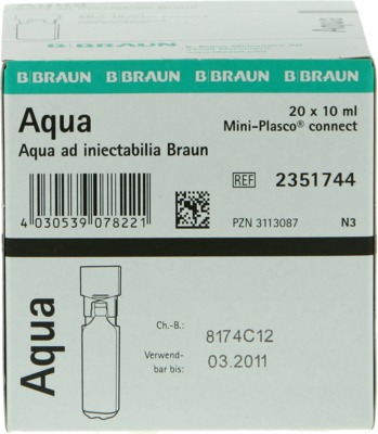 AQUA AD injectabilia Miniplasco connect Inj.-Lösung von B. Braun Melsungen AG