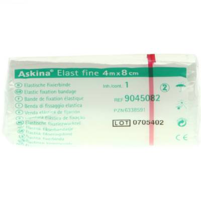 ASKINA Elast Fine Binde 8 cmx4 m cellophaniert 1 St von B. Braun Melsungen AG