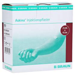 ASKINA Injektionspflaster 2x4 cm 250 St Pflaster von B. Braun Melsungen AG