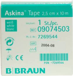 ASKINA Tape Pfl.unelast.2,5 cmx10 m wei� 1 St von B. Braun Melsungen AG