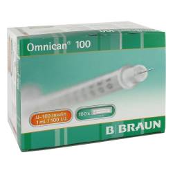 "OMNICAN Insulinspr.1 ml U100 m.Kan.0,30x8 mm einz. 100x1 Stück" von "B. Braun Melsungen AG"