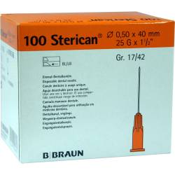 STERICAN Dentalkan.Luer 0,5x40 mm 100 St Kanüle von B. Braun Melsungen AG