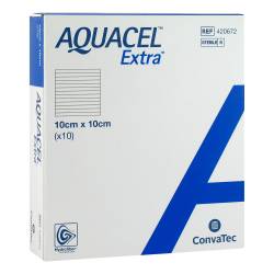 "AQUACEL Extra 10x10 cm Verband 10 Stück" von "B2B Medical GmbH"