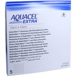 AQUACEL Extra 15x15 cm Verband 5 St Kompressen von B2B Medical GmbH