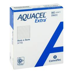 "AQUACEL Extra 5x5 cm Verband 10 Stück" von "B2B Medical GmbH"