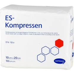 ES-KOMPRESSEN unsteril 10x20 cm 12fach 100 St Kompressen von B2B Medical GmbH