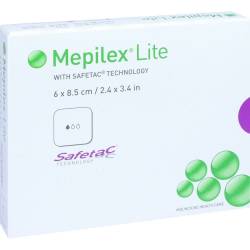 MEPILEX Lite Schaumverband 6x8,5 cm steril 5 St Verband von B2B Medical GmbH