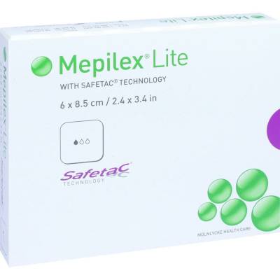 MEPILEX Lite Schaumverband 6x8,5 cm steril 5 St Verband von B2B Medical GmbH