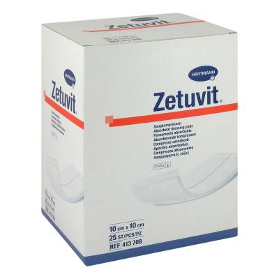 "ZETUVIT Saugkompressen steril 10x10 cm 25 Stück" von "B2B Medical GmbH"