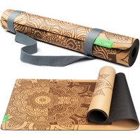 BACKLAxx® Yogamatte Kork mit Naturkautschuk 183x61x0,4cm von BACKLAxx®