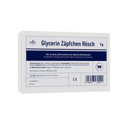 "GLYCERIN ZÄPFCHEN Rösch 3 g gegen Verstopfung 100 Stück" von "BANO Healthcare GmbH"