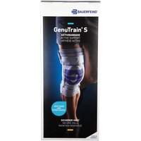 GenuTrain® S Knieführungsbandage links Gr. 7 titan von BAUERFEIND