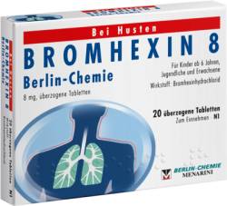 BROMHEXIN 8 Berlin Chemie �berzogene Tabletten 20 St von BERLIN-CHEMIE AG