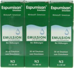 ESPUMISAN Emulsion 3X30 ml von BERLIN-CHEMIE AG