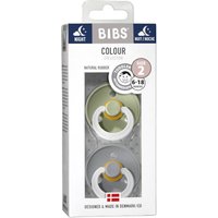 Bibs® Bibs Colour Nachtsauger Salbei - Wolke 6 - 18 Monate Größe 2 von BIBS