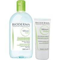 Bioderma Sébium H2O 4-in-1 Mizellen-Reinigung 500 ml + Bioderma Sébium Global 30 ml von BIODERMA