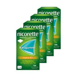 nicorette Kaugummi 2mg freshfruit 105 Stk. 4er Set von diverse Firmen