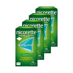 nicorette Kaugummi 2mg freshmint 105 Stk. 4er Set von diverse Firmen