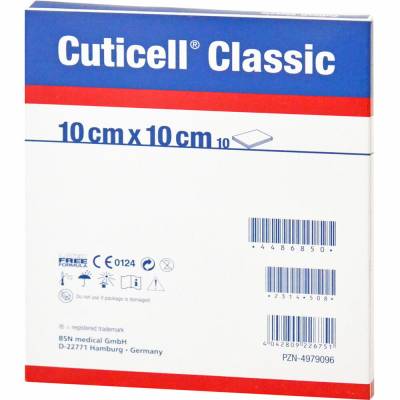 CUTICELL Classic Wundgaze 10x10 cm 100 St Wundgaze von BSN medical GmbH