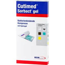 CUTIMED Sorbact Gel Kompressen 7,5x15 cm 12 St Kompressen von BSN medical GmbH