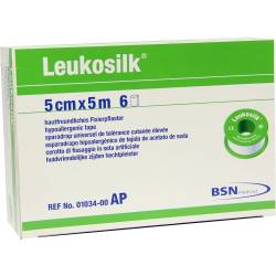 LEUKOSILK 5 cmx5 m 6 St Pflaster von BSN medical GmbH