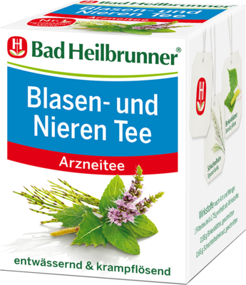 BAD HEILBRUNNER Blasen- und Nieren Tee Filterbeut. 8X1.75 g von Bad Heilbrunner Naturheilm.GmbH&Co.KG
