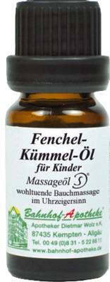 Fenchel-Kümmel-Öl für Kinder Massageöl von Bahnhof-Apotheke