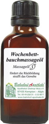 Wochenbettbauchmassageöl von Bahnhof-Apotheke