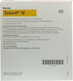 SOLUVIT N Plv.f.e.Konz.z.Her.e.Infusionsl�sung 10X10 ml von Baxter Deutschland GmbH Medication Delivery