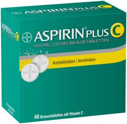 Aspirin Plus C 40 St Brausetabletten von Bayer Vital GmbH Geschäftsbereich Selbstmedikation