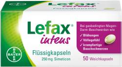 LEFAX intens Flüssigkapseln 250 mg Simeticon 50 St Weichkapseln von Bayer Vital GmbH Geschäftsbereich Selbstmedikation