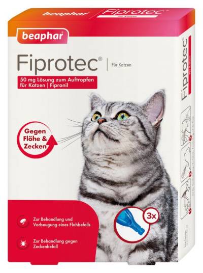 Fiprotec 50 mg Lösung zum Auftropfen für Katzen von Beaphar B.V.