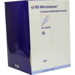 BD MICROTAINER Lanzette blau 1,5x2 mm 200 St von Becton Dickinson GmbH