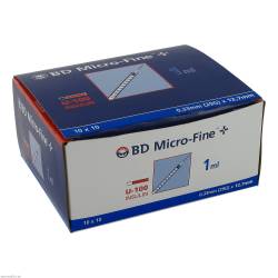 BD Micro-Fine+ U-100 Insulinspritze 12,7 mm (324827) 100x 1ml von Becton Dickinson GmbH