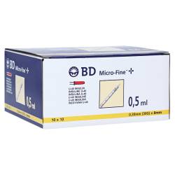"BD Micro-fine + Insulinspritze 0,5 ml U40 100x0.5 Milliliter" von "embecta GmbH"