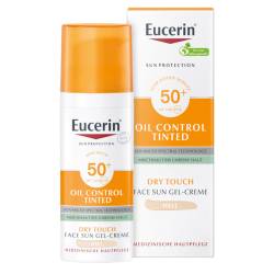 Eucerin OIL CONTROL TINTED FACE SUN GEL CREME LSF 50+ HELL - zusätzlich 20% Rabatt* von Beiersdorf AG Eucerin