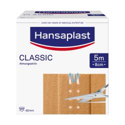 Hansaplast CLASSIC Atmungsaktiv 8cm x 5m - zusätzlich 20% Rabatt* von Beiersdorf AG