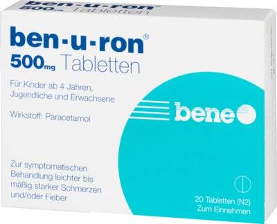 Ben-u-ron 500mg von Bene Arzneimittel GmbH