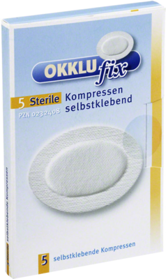 OKKLUFIX Augenkompressen steril selbstklebend 5 St von Berenbrinker Service GmbH
