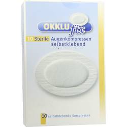 Okklufix steril Augenkompresse selbstklebend 10 St Kompressen von Berenbrinker Service GmbH