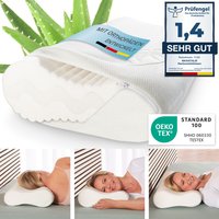 Bestschlaf Nackenstützkissen, ergonomisches Kopfkissen, Nackenkissen mit Memory Foam 50x35cm von Bestschlaf