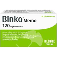 Binko Memo 120 mg Filmtabletten von Binko Memo