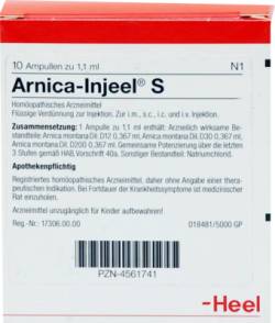 ARNICA INJEEL S Ampullen 10 St von Biologische Heilmittel Heel GmbH