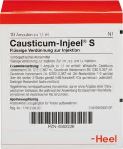 CAUSTICUM INJEEL S Ampullen 10 St von Biologische Heilmittel Heel GmbH
