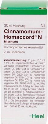 CINNAMOMUM HOMACCORD N Tropfen von Biologische Heilmittel Heel GmbH