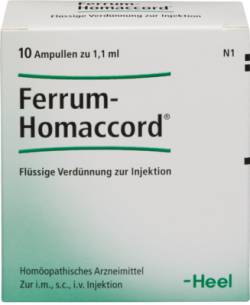 FERRUM HOMACCORD Ampullen 10 St von Biologische Heilmittel Heel GmbH