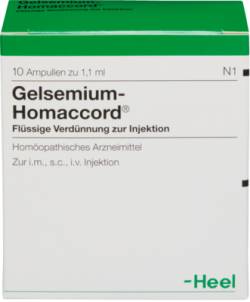 GELSEMIUM HOMACCORD Ampullen 10 St von Biologische Heilmittel Heel GmbH