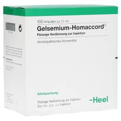 "GELSEMIUM HOMACCORD Ampullen 100 Stück" von "Biologische Heilmittel Heel GmbH"